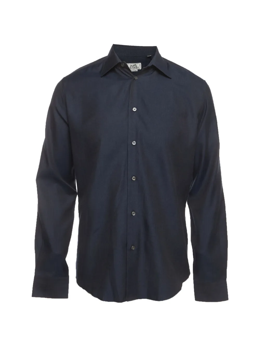 Hermès Pre-Owned chambray long-sleeve shirt - Blu