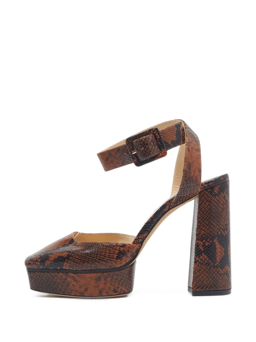 Jimmy Choo Pre-Owned escarpins à plateforme - Marron