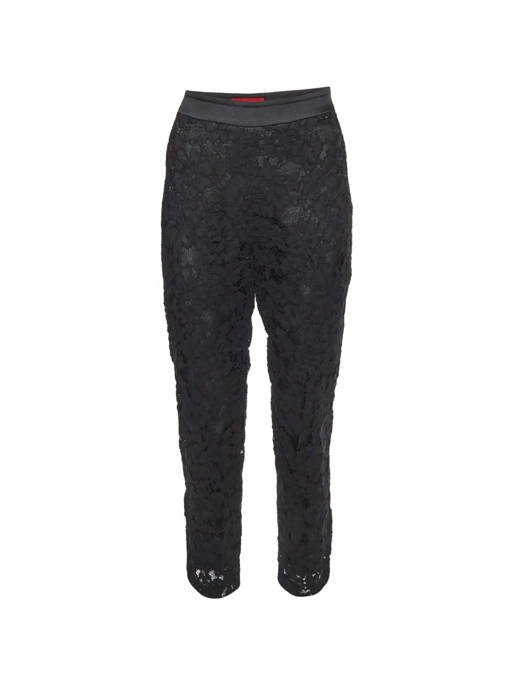 Carolina Herrera Vintage floral lace trousers - Nero