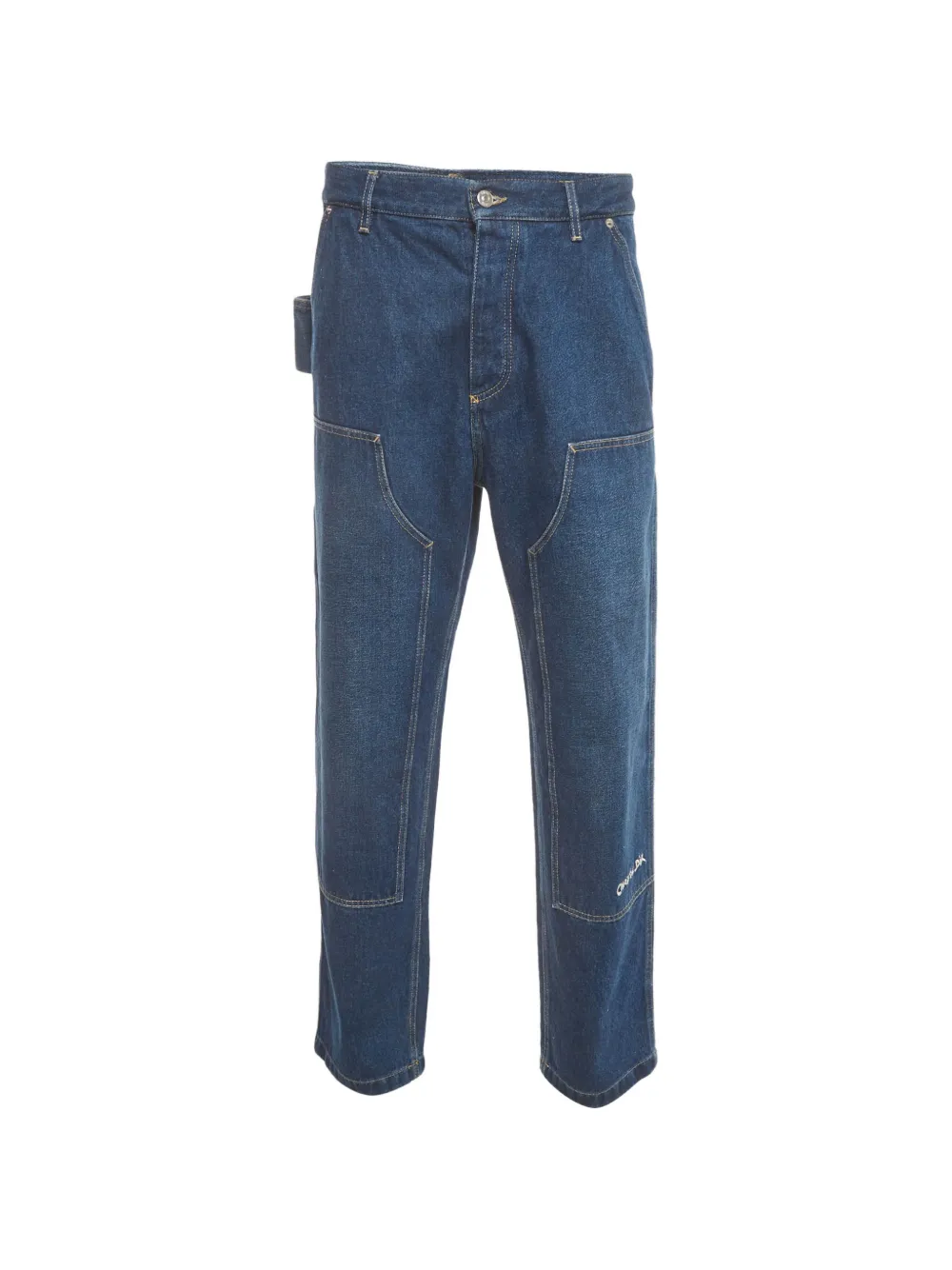 Christian Dior Pre-Owned jean à logo brodé - Bleu Christian Dior Pre-Owned jean à logo brodé - Bleu
