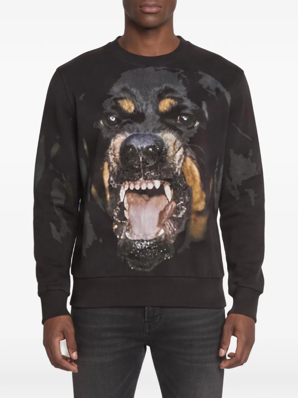 Givenchy Pre-Owned Rottweiler-print sweatshirt - Nero