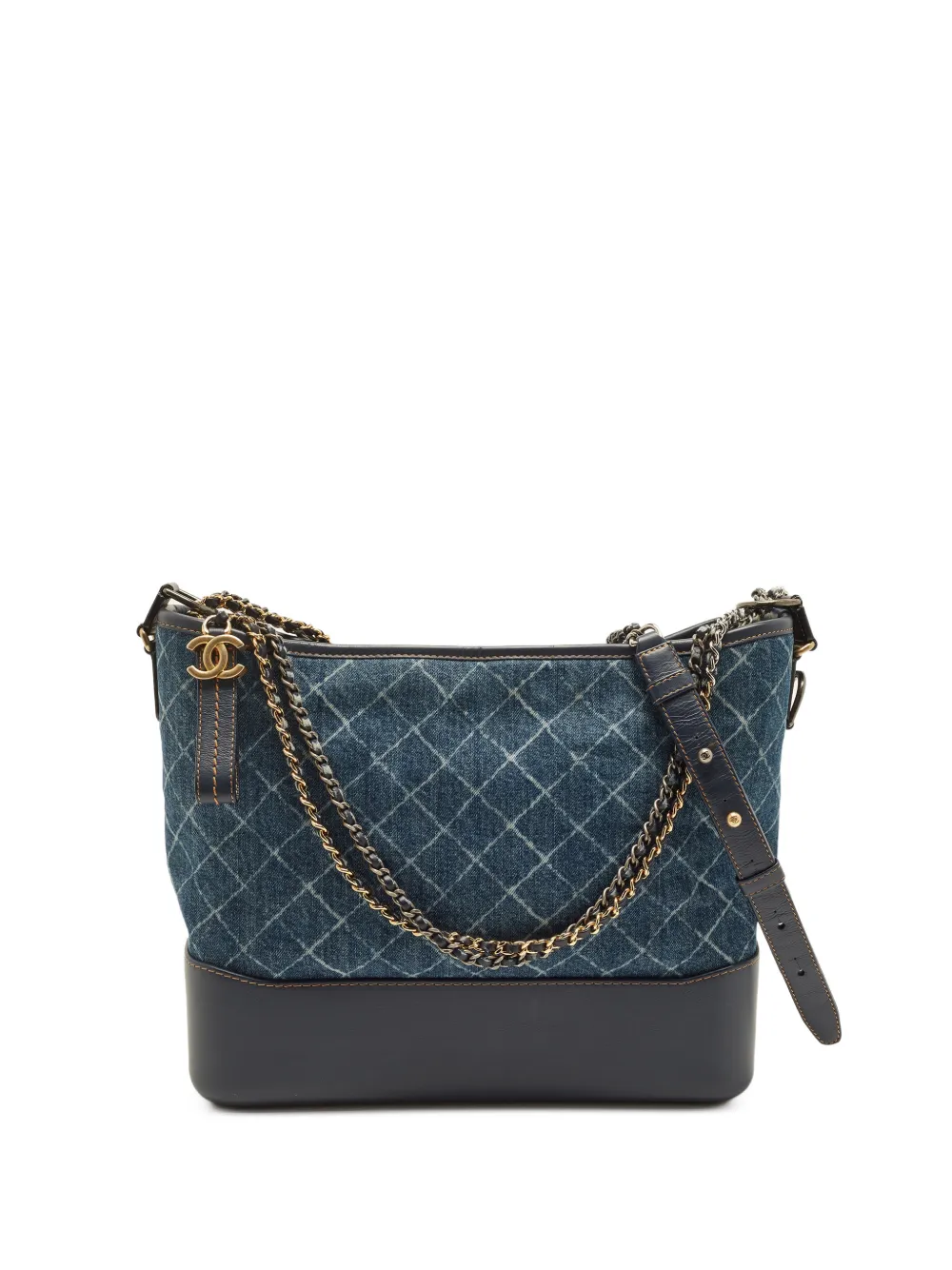CHANEL Pre-Owned 2018 large Gabrielle quilted shoulder bag - Blu