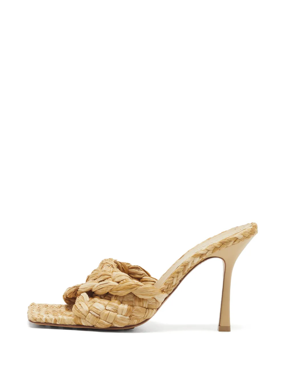 Bottega Veneta Pre-Owned Stretch twisted Intrecciato slide sandals - Toni neutri