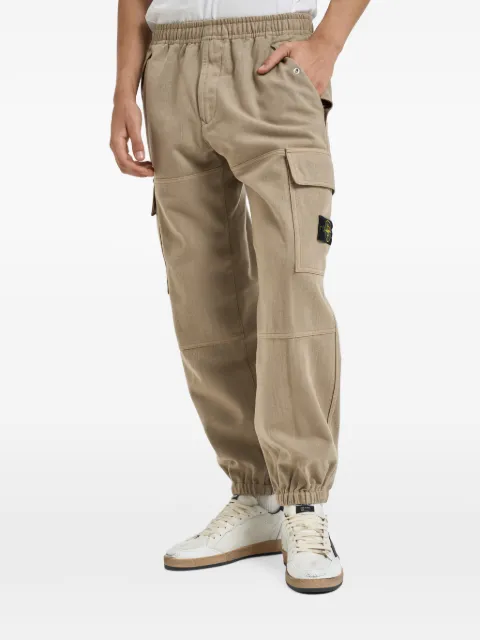 Stone Island pantalones cargo con parche del logo