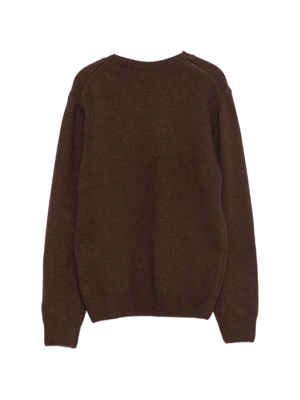 MC2 Saint Barth Kids Princess intarsia-knit logo-embroidered sweater Bruin