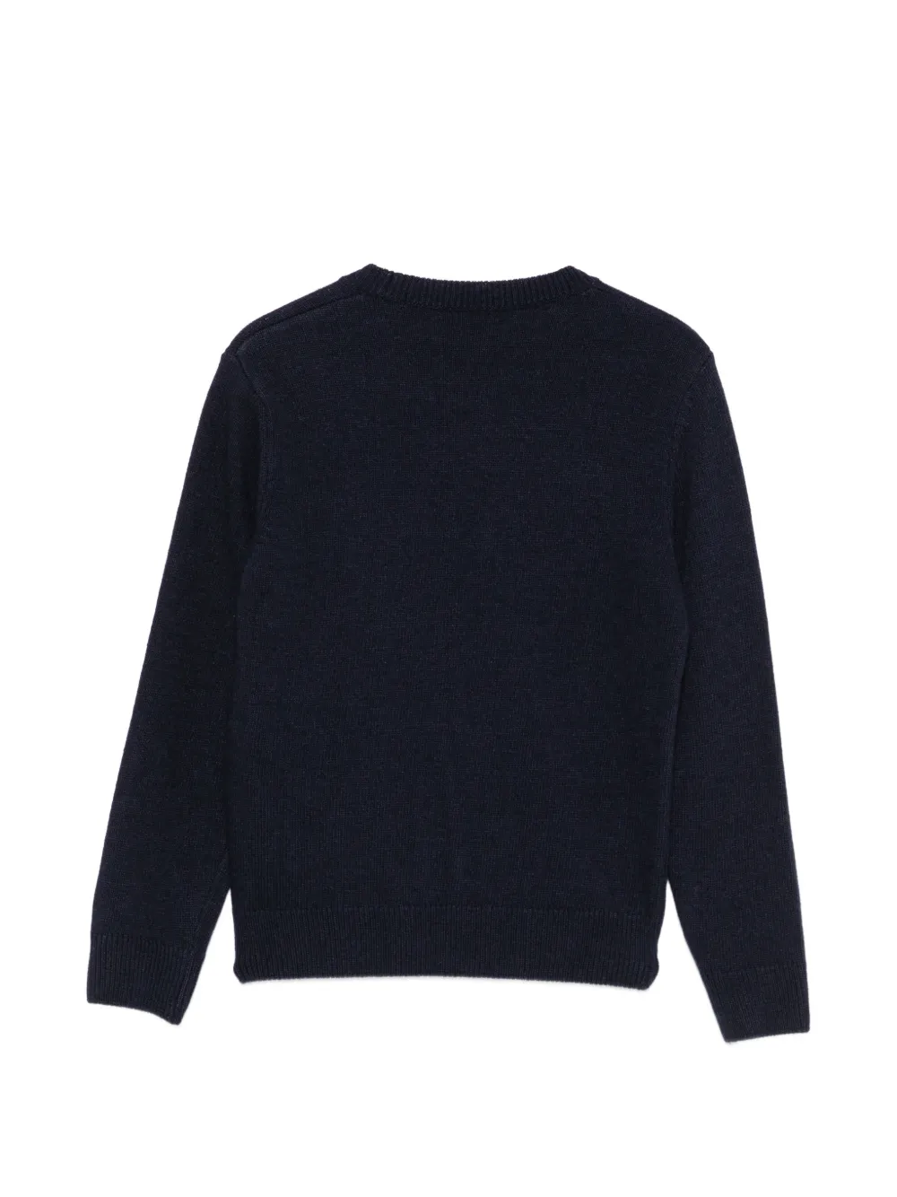 MC2 Saint Barth Kids Sweater met borduurwerk en ronde hals Blauw