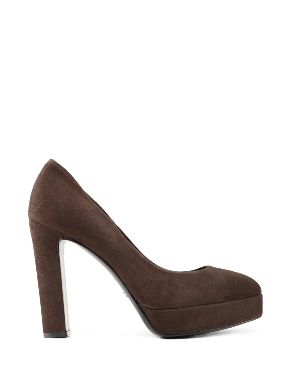 CHUCKIES platform suede pumps