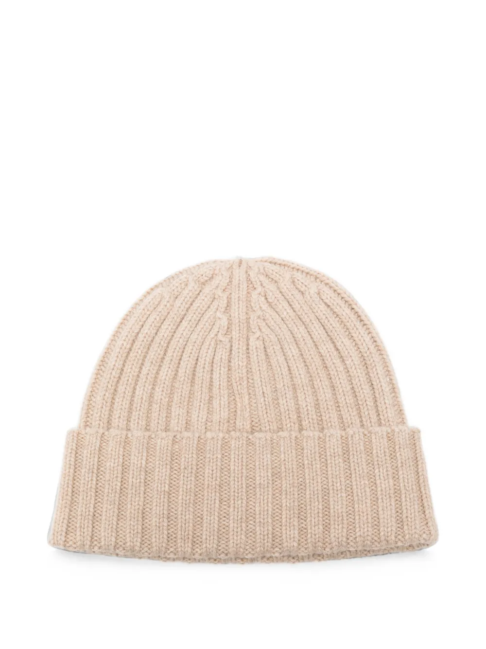MC2 Saint Barth Kids Wengen ribgebreide St. Barth muts Beige