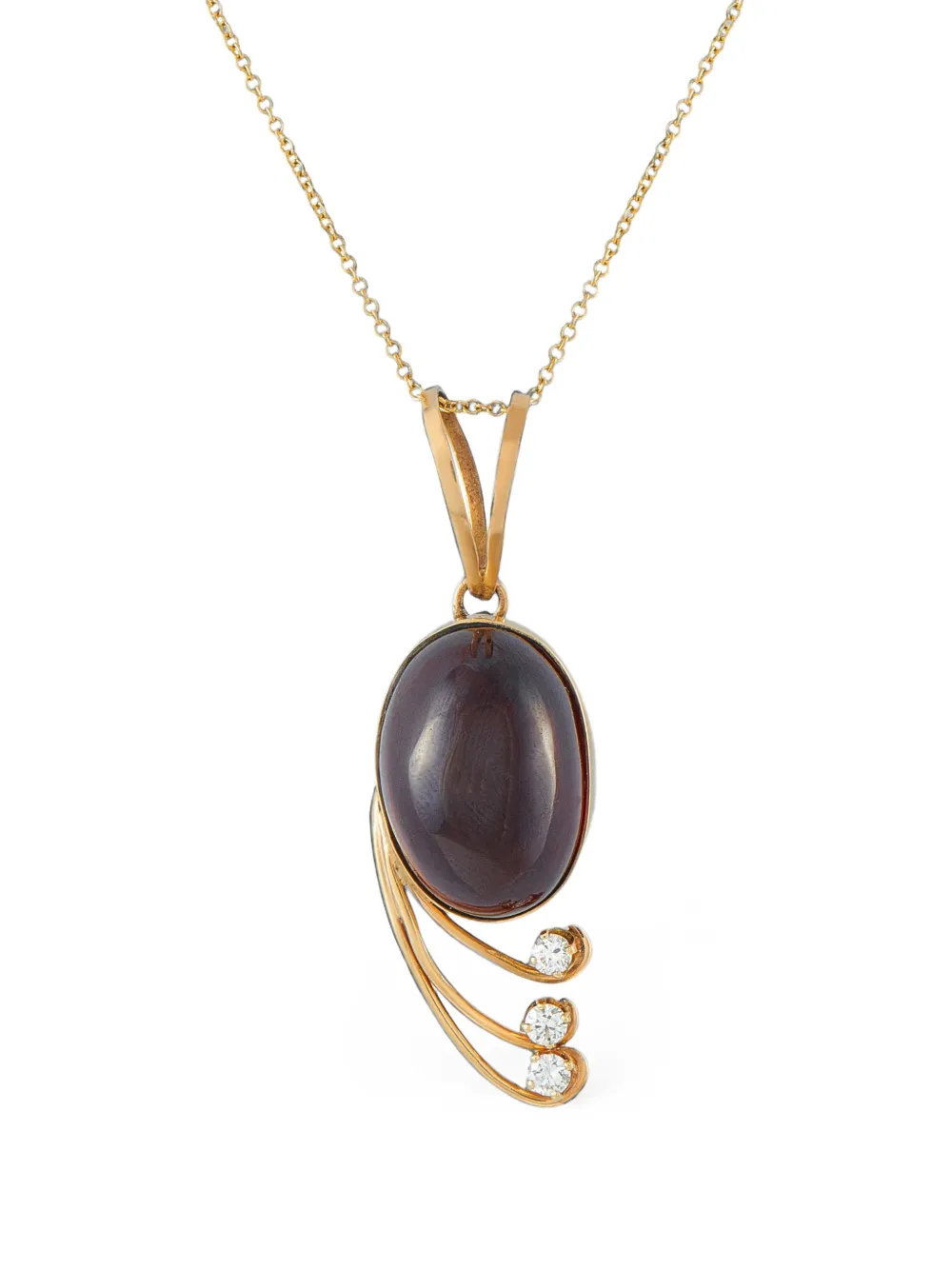 LB Exclusive garnet and diamond necklace - Oro