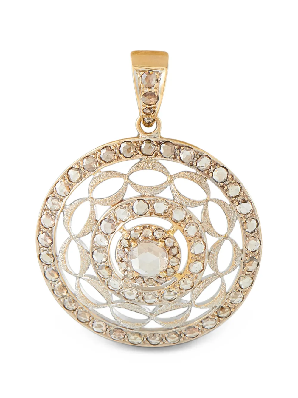 LB Exclusive Diamantanhänger mit Mandala-Motiv - Gold