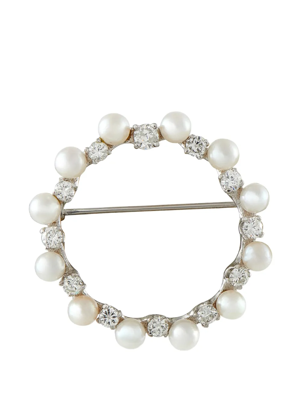 LB Exclusive pearl and diamond brooch – Silver