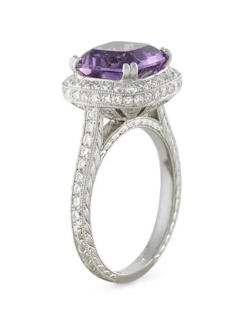 LB Exclusive amethyst and diamond ring