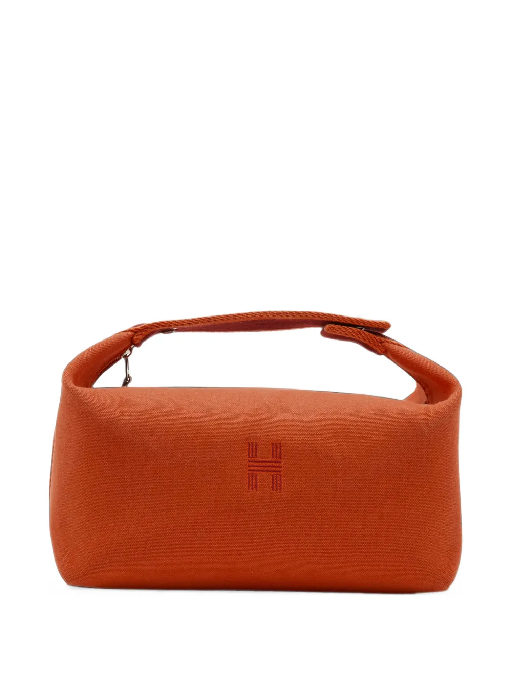 Hermès Pre-Owned large Bride-a-Brac canvas pouch - Arancione