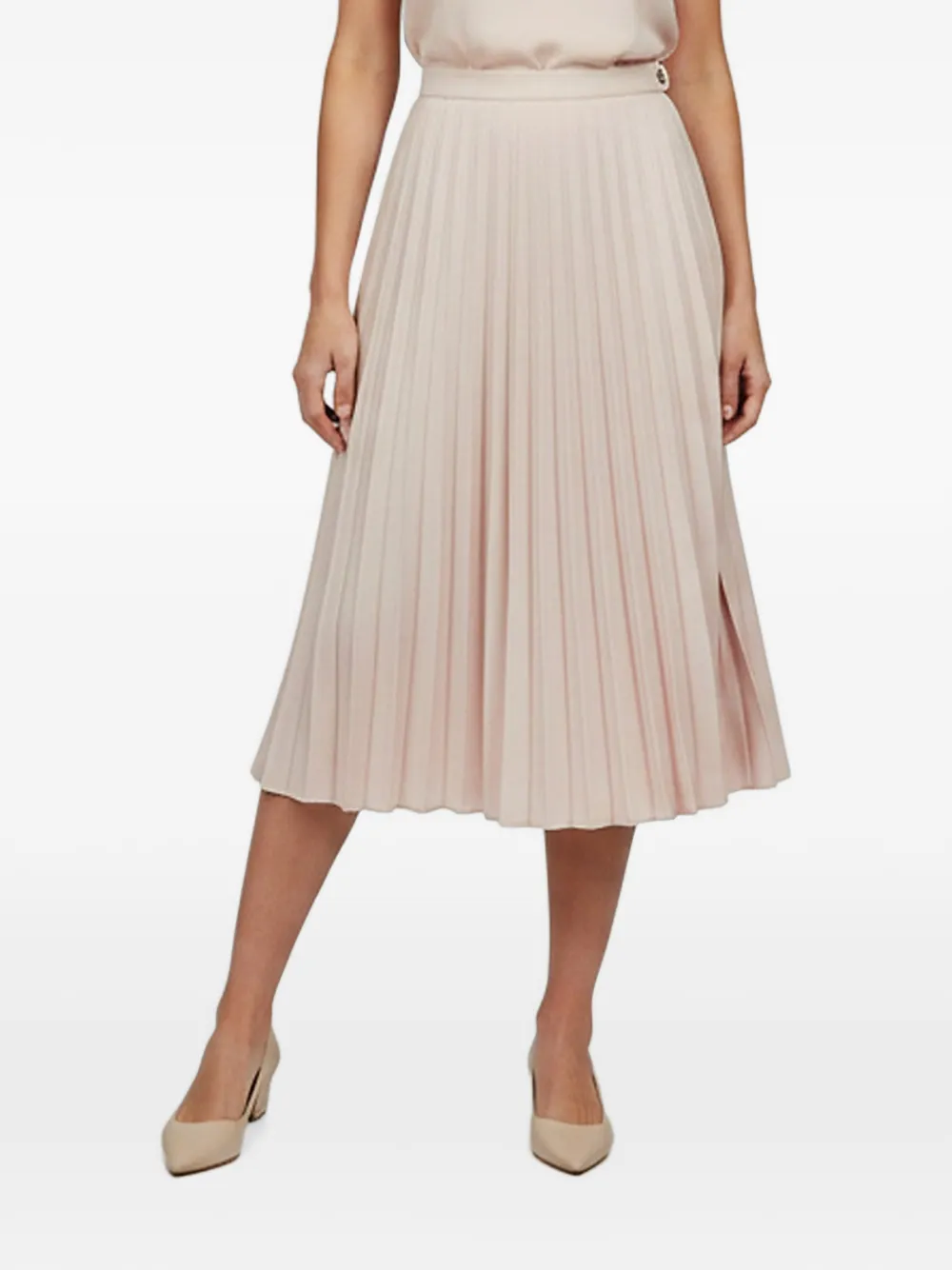 Loro Piana Pre-Owned Romy pleated silk skirt - Rosa