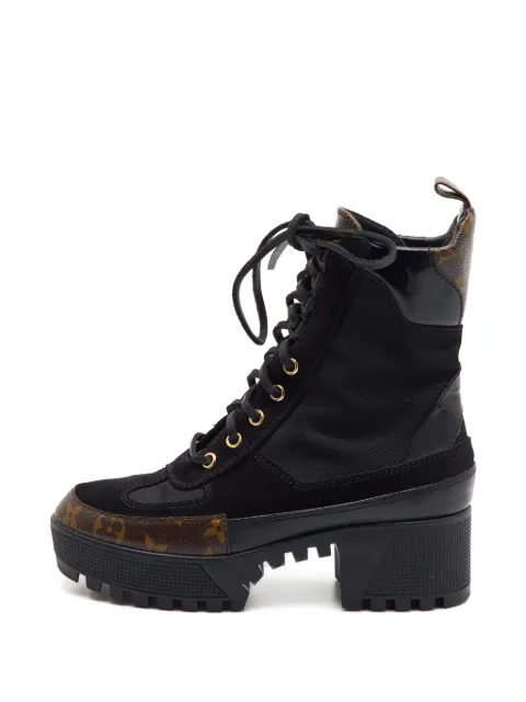 Louis Vuitton Pre-Owned botas militares Laureate con plataforma