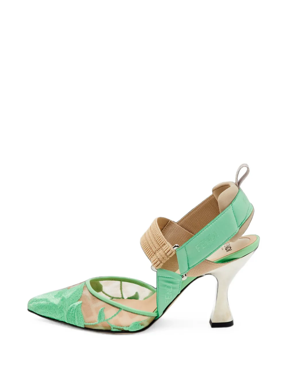 Fendi Pre-Owned Colibri slingback pumps - Verde