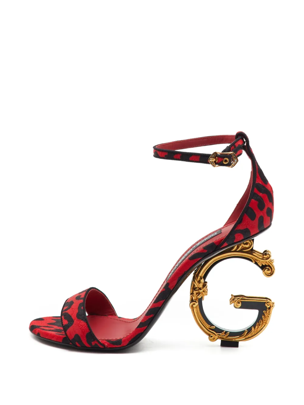 Dolce & Gabbana Pre-Owned sandales Keira à imprimé léopard - Rouge Dolce & Gabbana Pre-Owned sandales Keira à imprimé léopard - Rouge