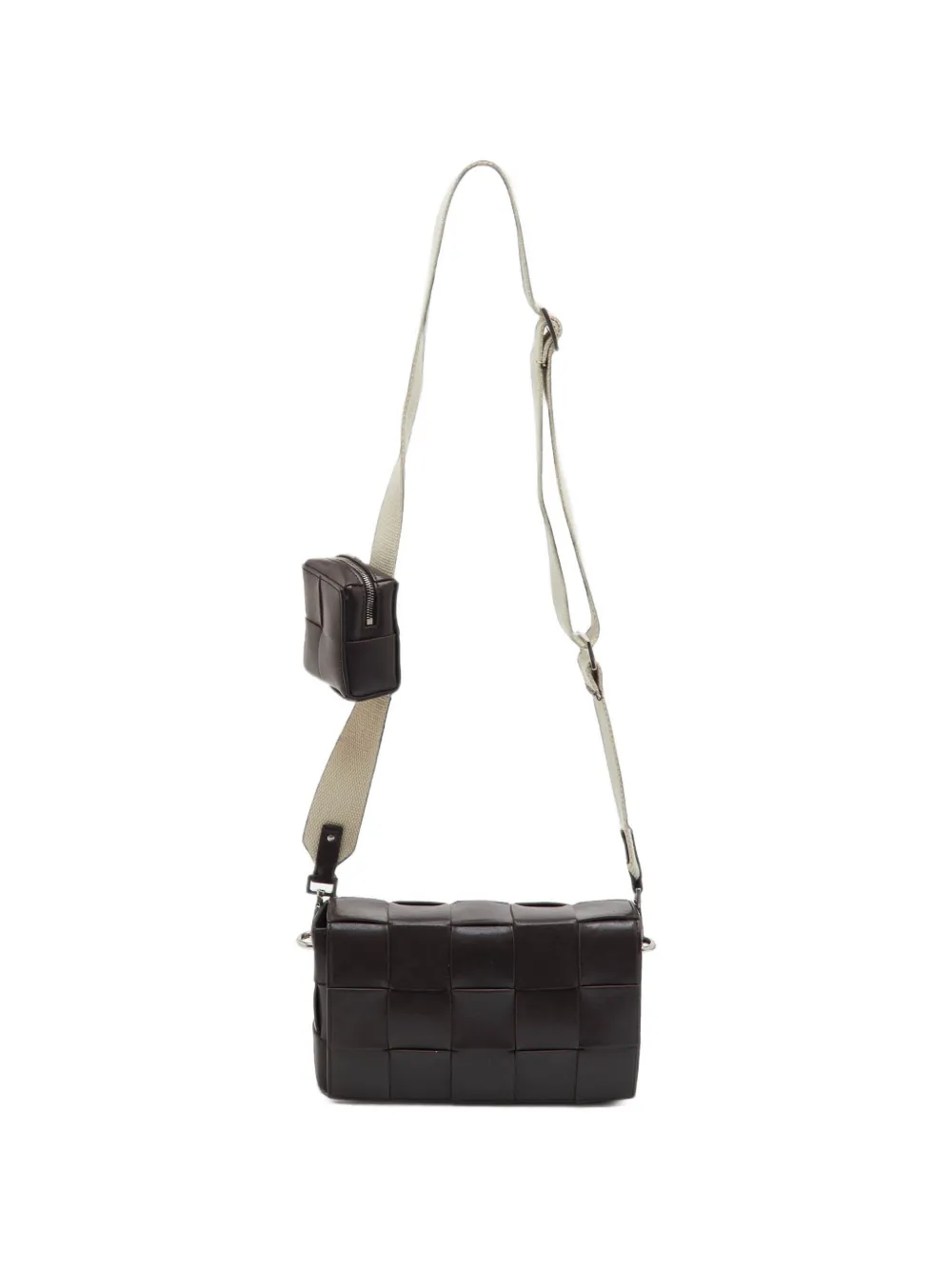 Bottega Veneta Pre-Owned Cassette Intrecciato crossbody bag - Marrone