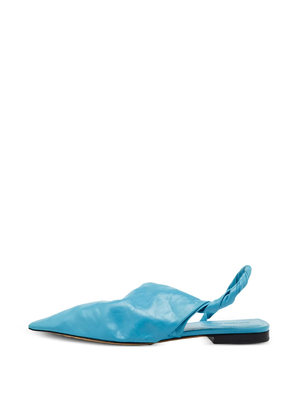 Bottega Veneta Pre-Owned pointed-toe twist ballet flats - Blu