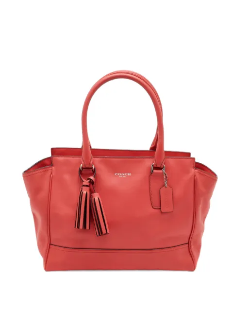Coach Legacy Haley tassel tote bag