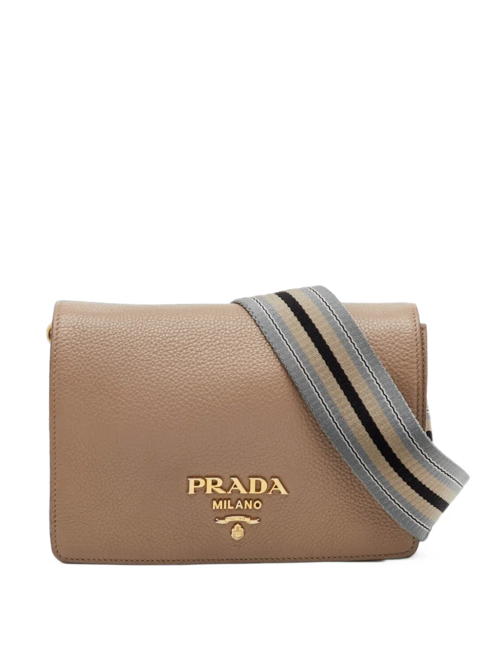 Prada Pre-Owned Daino flap shoulder bag - Toni neutri
