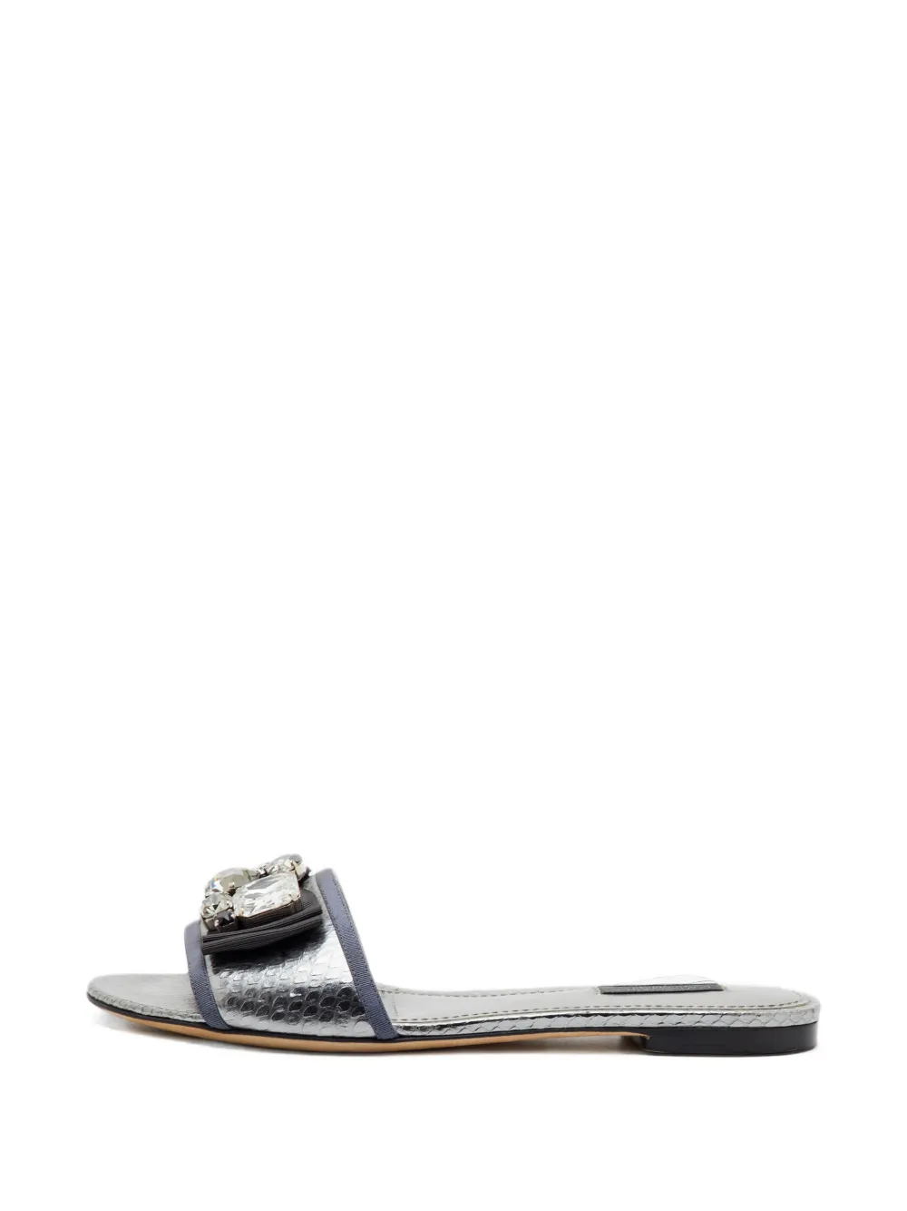 Dolce & Gabbana Pre-Owned sandales Sofia à ornements en cristal - Argent Dolce & Gabbana Pre-Owned sandales Sofia à ornements en cristal - Argent