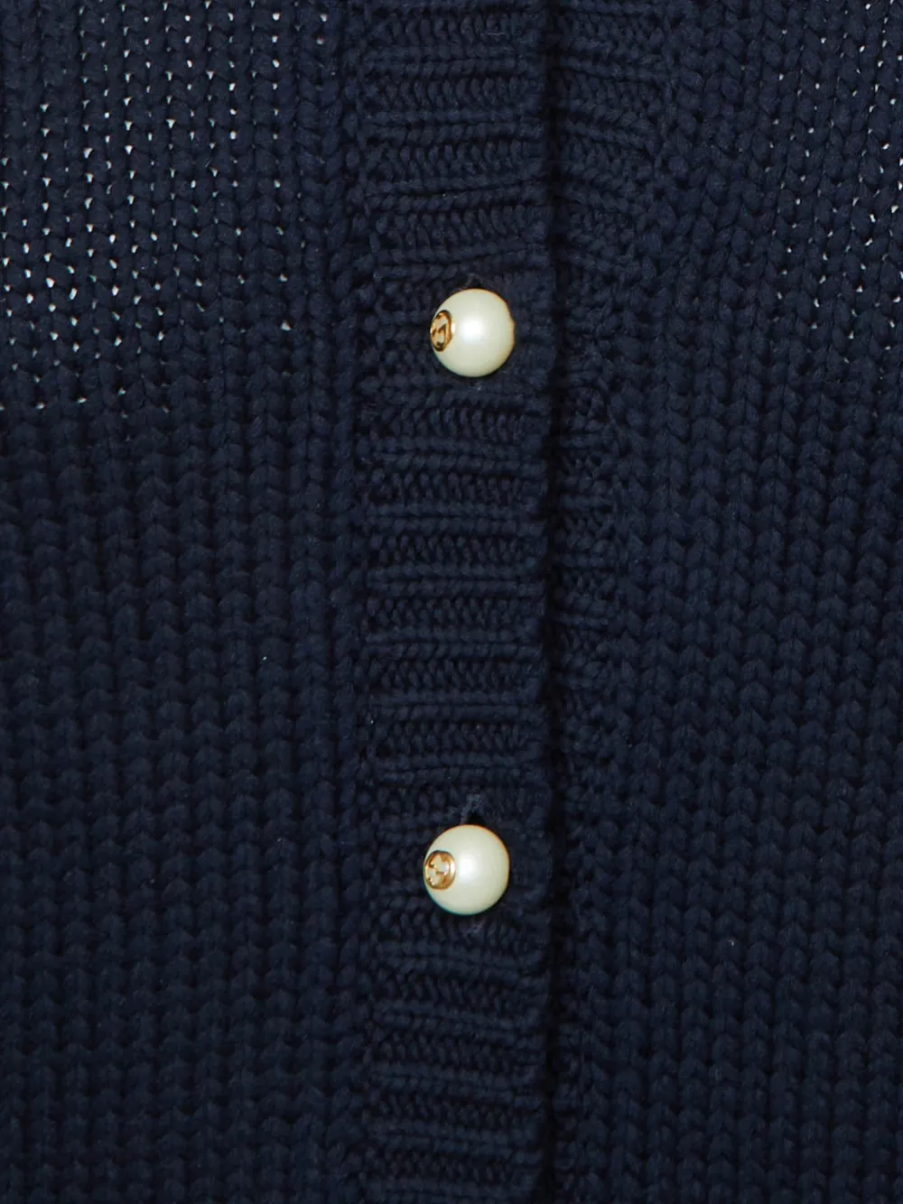 Gucci Pre-Owned embroidered knit cardigan Blauw
