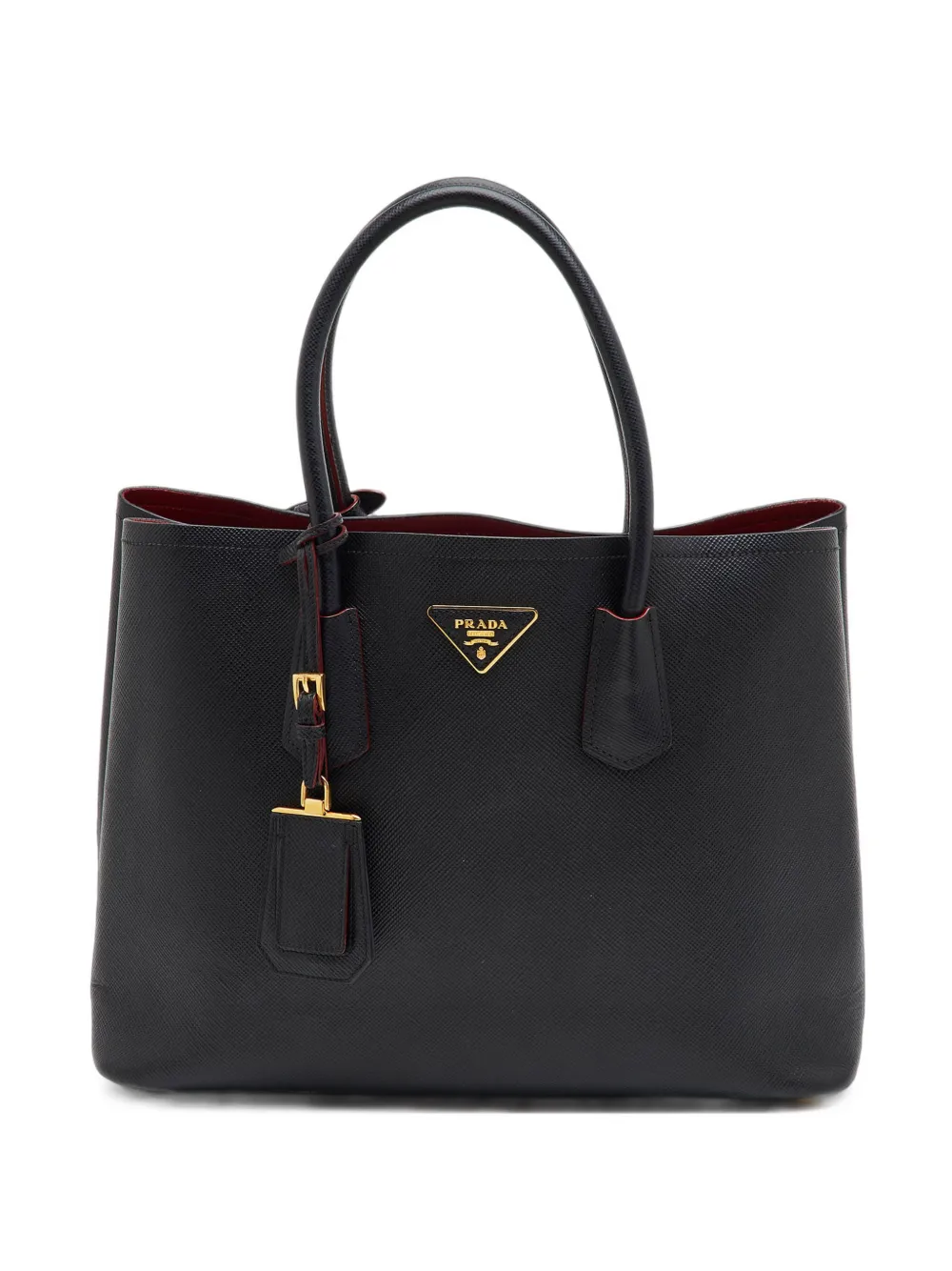 Prada Pre-Owned Saffiano Cuir double-handle tote bag - Nero