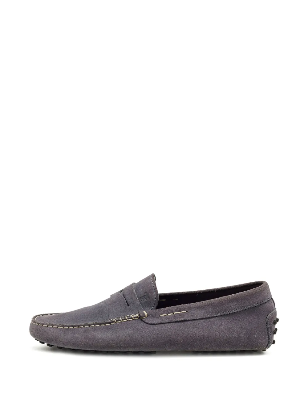 Tod's Vintage Gommino Loafer mit runder Kappe - Blau