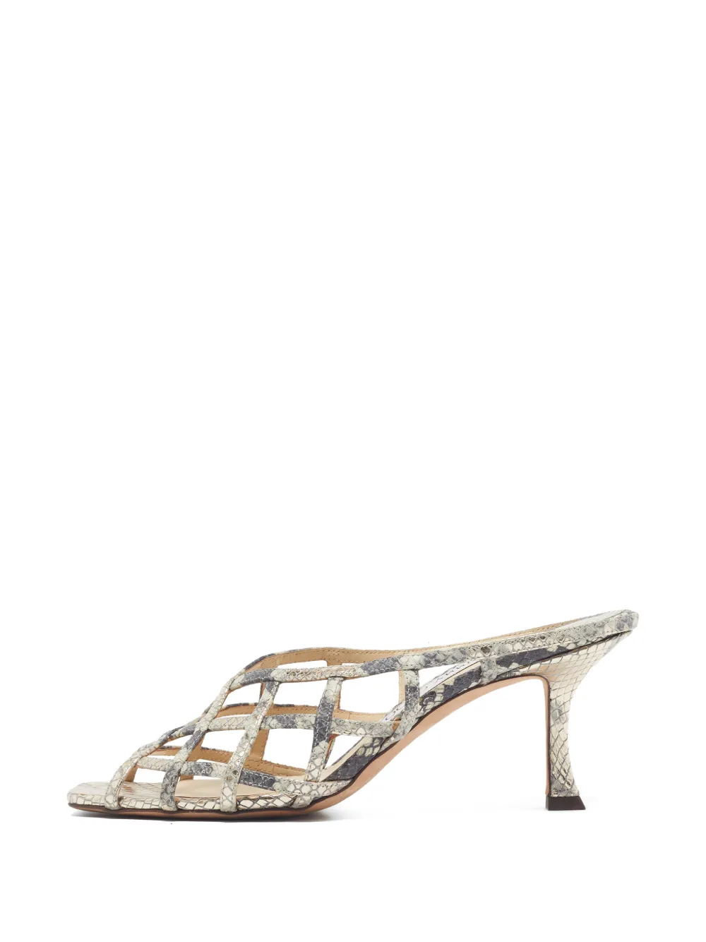 Jimmy Choo Pre-Owned sandales Sai à embossage façon serpent - Tons neutres Jimmy Choo Pre-Owned sandales Sai à embossage façon serpent - Tons neutres