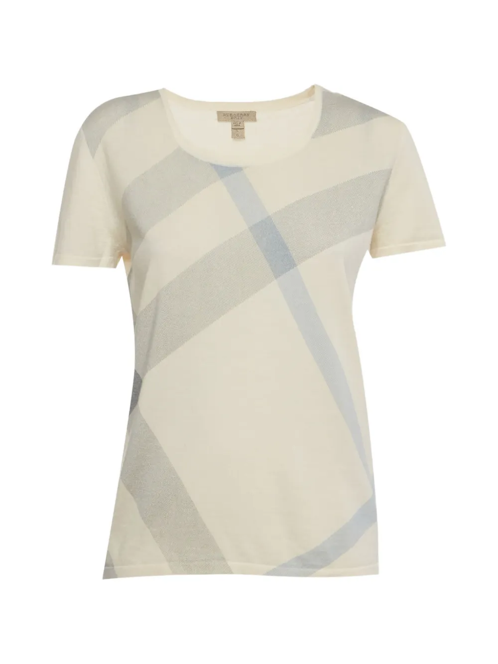 Burberry Pre-Owned checked knit T-shirt - Toni neutri