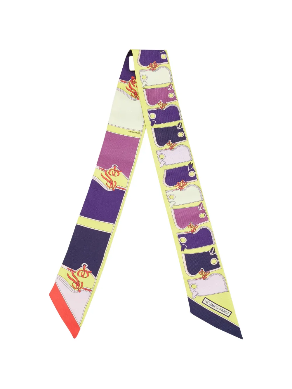 Hermès Pre-Owned Camails Twilly scarf - Giallo