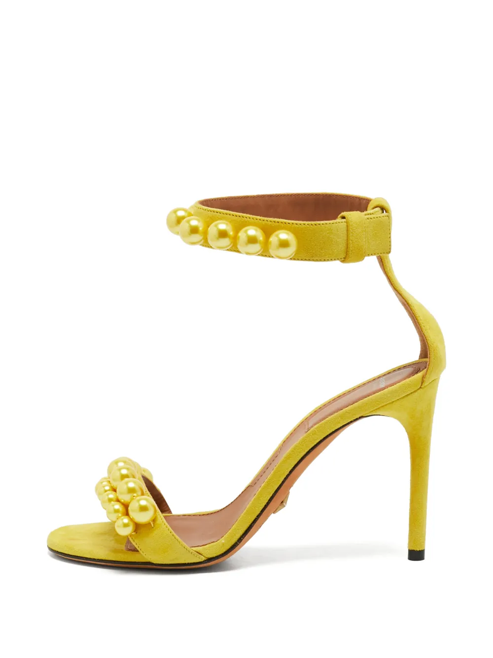 Alaïa Pre-Owned sandales La Bombe à bride cheville - Jaune Alaïa Pre-Owned sandales La Bombe à bride cheville - Jaune
