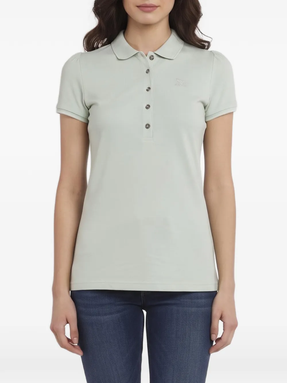 Burberry Pre-Owned Piqué polo top - Green