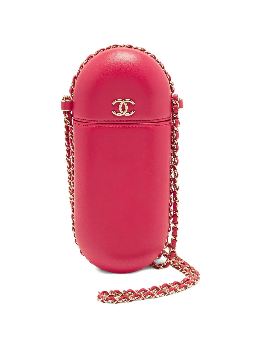 CHANEL Pre-Owned CC chain glasses case - Rosa