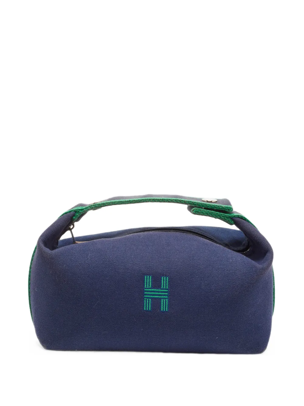 Hermès Pre-Owned small Bride-a-Brac canvas pouch - Blu