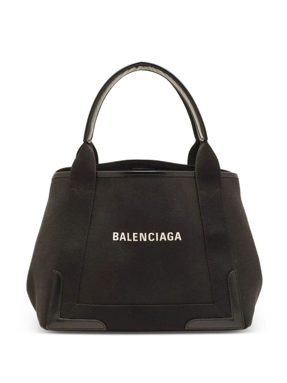 Balenciaga Pre-Owned sac cabas Navy Cabas à bords en cuir - Noir