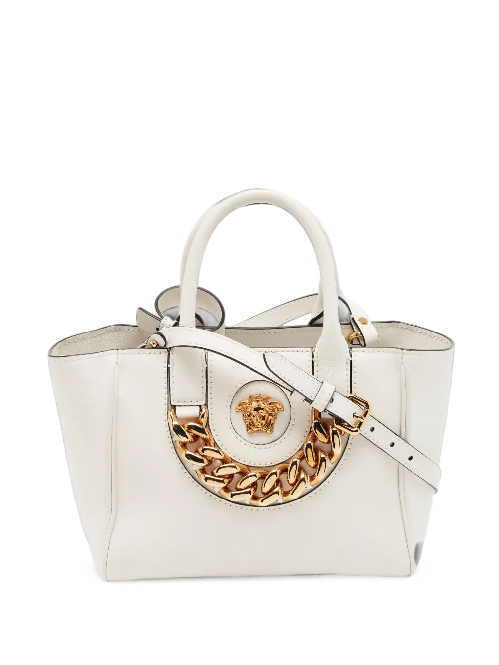 Versace Pre-Owned cabas La Medusa à chaîne - Blanc Versace Pre-Owned cabas La Medusa à chaîne - Blanc