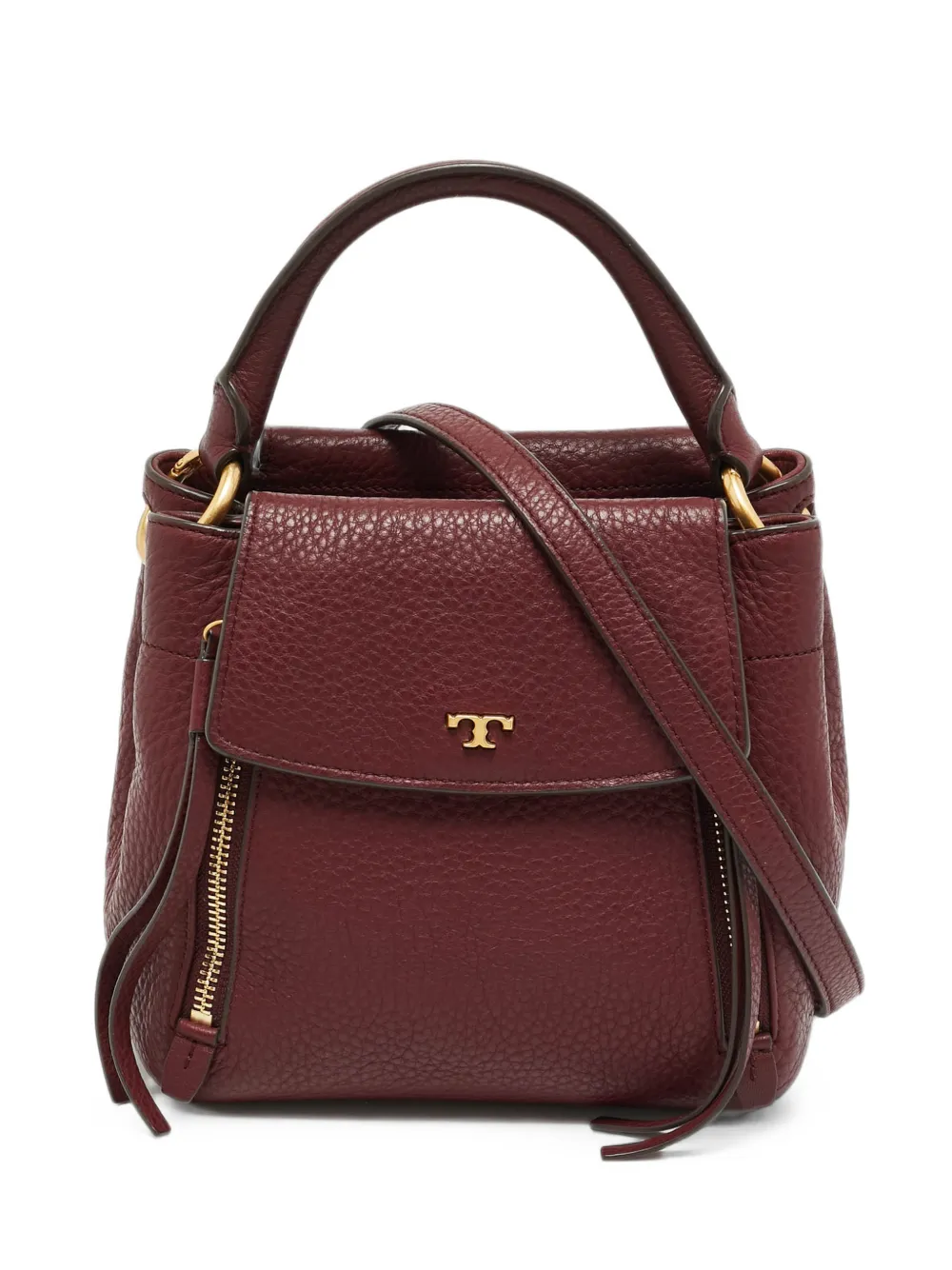Tory Burch Borsa Half Moon in pelle - Rosso