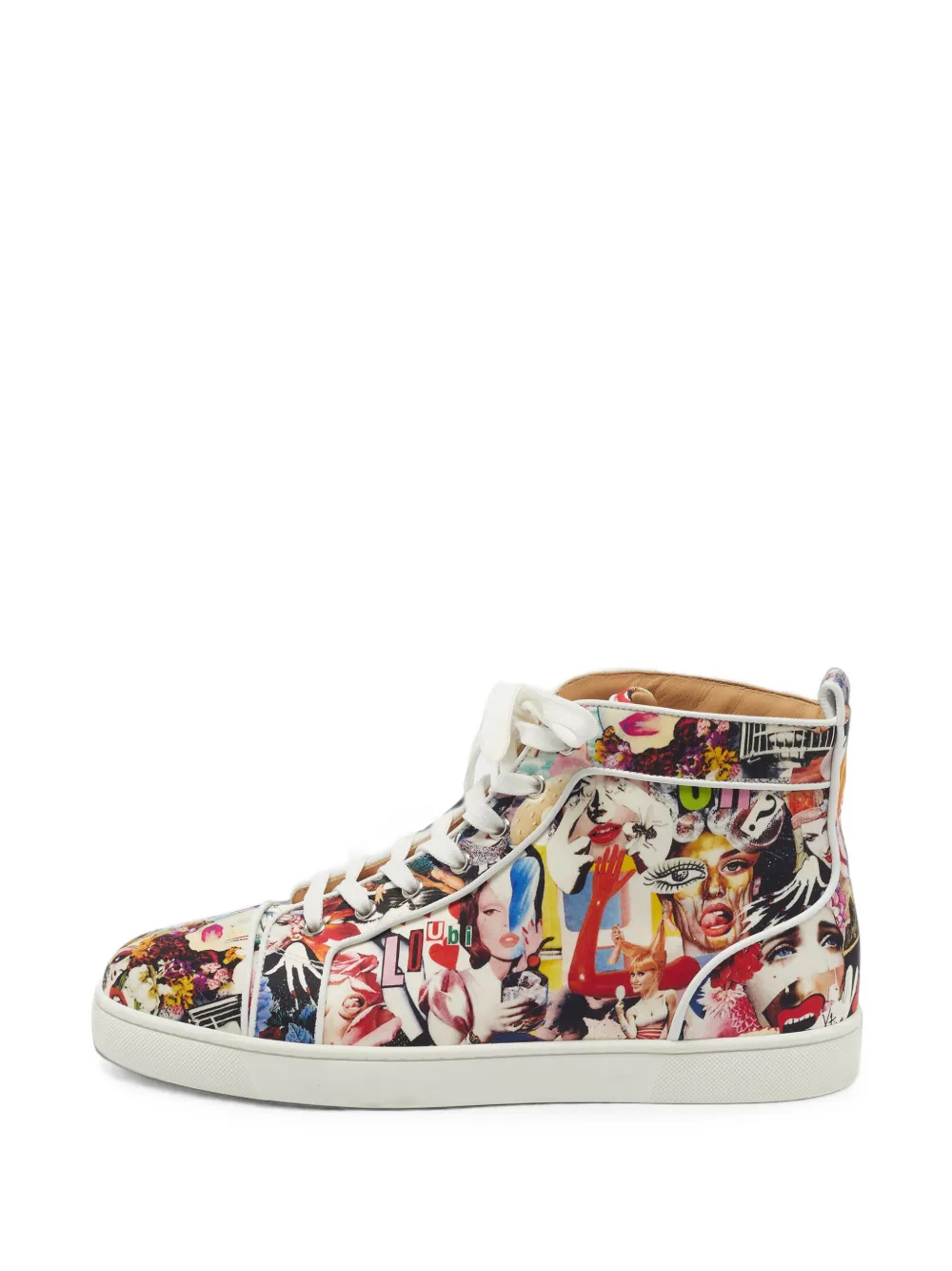 Christian Louboutin Pre-Owned Louis Orlato Sneakers mit Print - Weiß