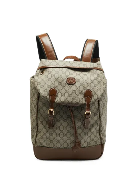 Gucci Pre-Owned GG Supreme buckle-detail backpack
