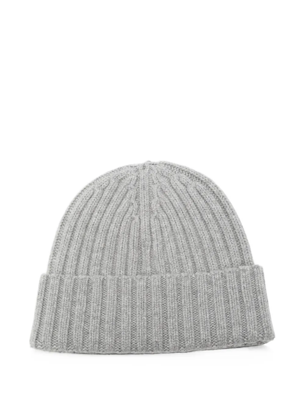 MC2 Saint Barth Kids Wengen logo-embroidered ribbed beanie hat Grijs