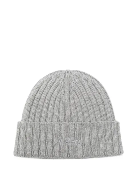 MC2 Saint Barth Kids Wengen logo-embroidered ribbed beanie hat