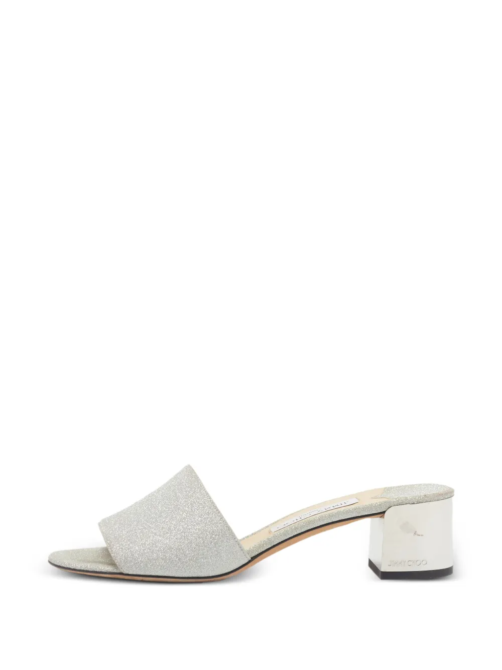 Jimmy Choo Pre-Owned Joni Sandalen mit Glitter - Silber