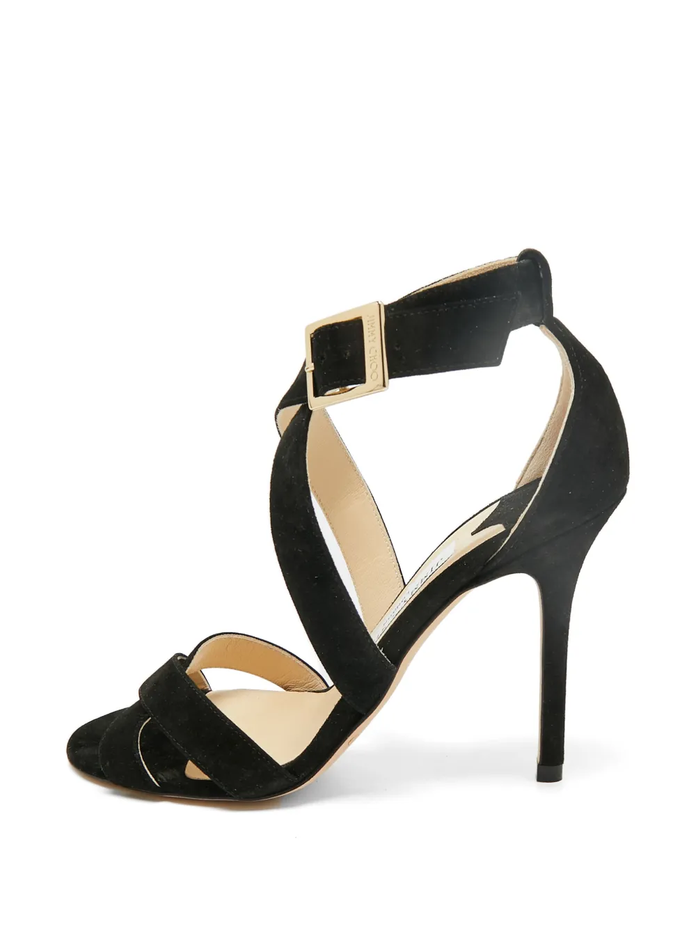 Jimmy Choo Pre-Owned sandales Lottie à bride cheville - Noir Jimmy Choo Pre-Owned sandales Lottie à bride cheville - Noir