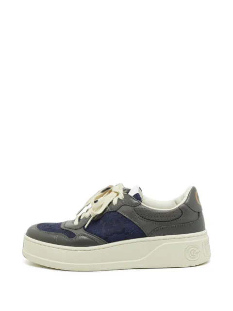 Gucci Pre-Owned Interlocking G lace-up sneakers