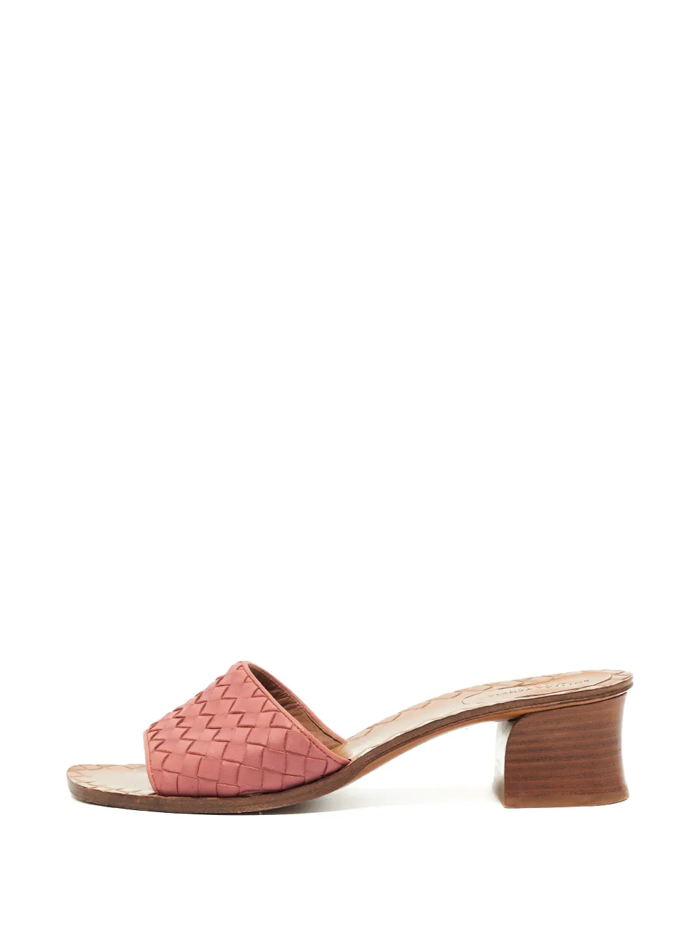 Bottega Veneta Pre-Owned Intrecciato Ravello slide sandals - Rosa