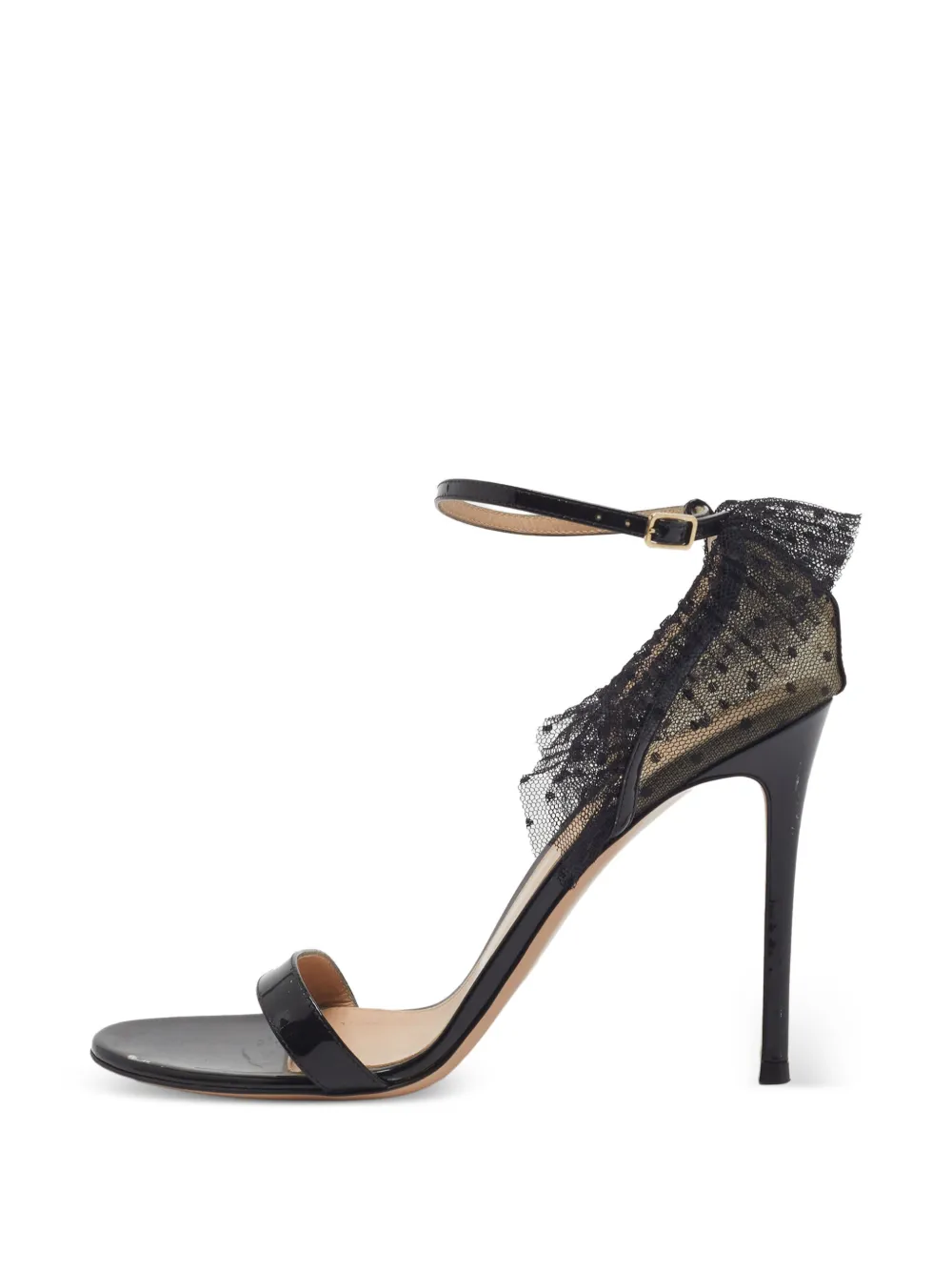 Gianvito Rossi sandales Beatrice en dentelle - Noir Gianvito Rossi sandales Beatrice en dentelle - Noir