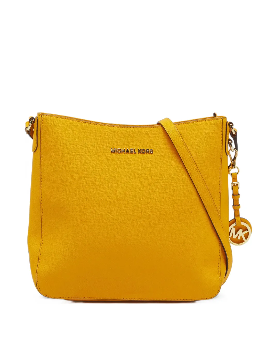 Michael Kors Vintage Jet Set calf leather messenger bag - Giallo