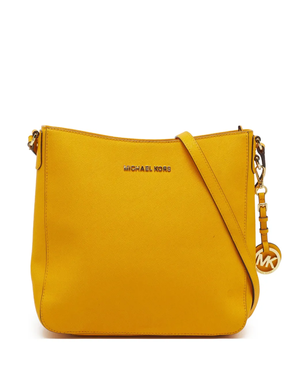 Michael Kors Vintage Jet Set calf leather messenger bag - Giallo